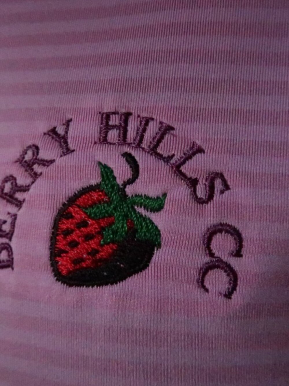 Footjoy Lavender Berry Hills Cc Performance Stretch Polo (L) Omg View 6